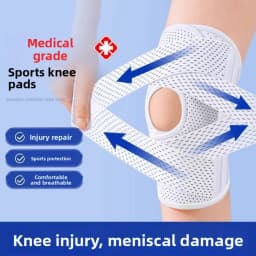 Meniscus Knee Pad Breathable Lightweight Sports Hiking Unisex Knee Support Knee Joint Fixation Patella StrapTriple protection