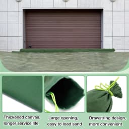 Heavy Duty Flood Sandbags Reusable Canvas Flood Control Sandbags Large Capacity Water Barriers Home Flood Garage Flood