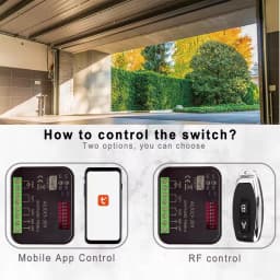 New RX MULTI 300-868MHz Tuya WIFI Smart Switch Relay Module 433MHz 868MHz Garage / Gate Remote Control Receiver Gate Controller