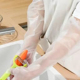 Hilo 30PCS Disposable Arm Guard Gloves Kitchen Household Cleaning Waterproof Elastic Drawstring Lengthened CPE Long-Arm Gloves