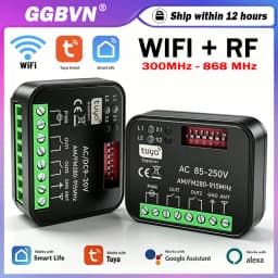 New RX-MULTI Tuya Universal 433MHz 868MHz WIFI Gate Remote Control Receiver 2CH 300-868MHz WIFI Smart Switch Module Controller