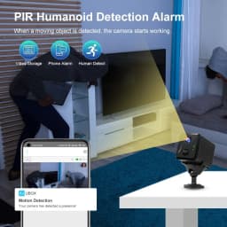 LS VISION Ubox Mini 4G Security Camera SIM Card or Wifi HD Surveillance Camera 3800mAh Battery Low Power Voice Intercom CCTV