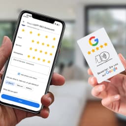 Whatsapp Instagram NFC Tap Review Cards Google Customer Reviews Card Increase Your 5 Star Ratings Reviews for Your Business