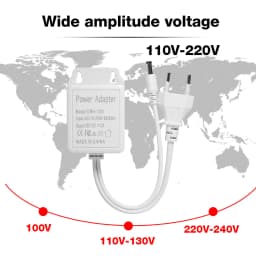 White Color CCTV Camera Power Adapter Waterproof Outdoor AC/DC 12V 2A Power Supply EU US Plug Adapter CCTV Camera Charger