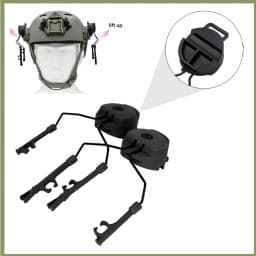 Tactical Headset Bracket Fast Ops Core Helmet ARC Rail Adapter Set fit for II Series Noise Cancelling Headset