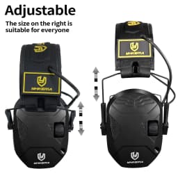 Electronic Shooting Headset Hanging Head-mounted Tactical Shooting Active Noise Reduction Headphones NRR 23dB YHKEMA