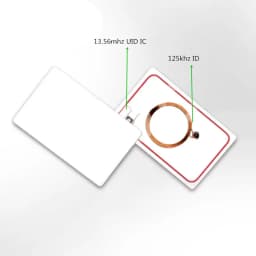IC+ID UID Rewritable Composite Key Cards Keyfob Dual Chip Frequency RFID 125KHZ T5577 EM4305+13.56MHZ Changeable Writable