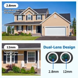 4K PTZ 8X Hybrid Zoom 2.8mm 12mm Dual Lens POE IP Camera 8MP Outdoor Human Detect Auto Track Security Camera Color Night