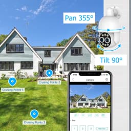 4K PTZ 8X Hybrid Zoom 2.8mm 12mm Dual Lens POE IP Camera 8MP Outdoor Human Detect Auto Track Security Camera Color Night
