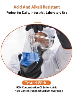 14"-22"Heavy Duty Chemical Wear Resistant Rubber Scrub Gloves Latex Fingers Rubber Acid Oil Resistant Latex Industry Work Gloves