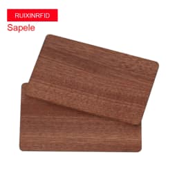 100PCS Waterproof Natural Wooden NFC 213 RFID Blank Tag Business Card High Quality Access Control Card