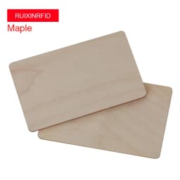 100PCS Waterproof Natural Wooden NFC 213 RFID Blank Tag Business Card High Quality Access Control Card