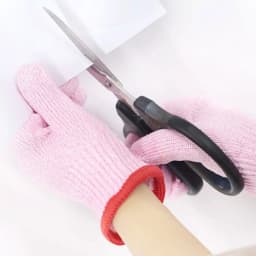Grey Pink Blue Child Anti-cutting Gloves Wear-resistance HPPE Work Safety Gloves Wood Work Lever 5 Protective Mittens