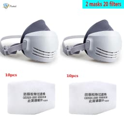 20pcs filter dust mask respirator half face dust mask anti industrial building dust haze safety gas mask