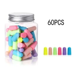 24/60/120Pcs Soft Sponge Earplugs Sleeping Ear Plugs For Sleeping Travel Sleep Noise Reduction Rate 35.5db Sound Insulation