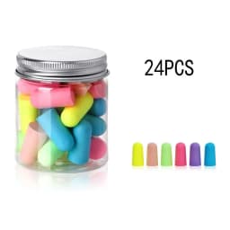 24/60/120Pcs Soft Sponge Earplugs Sleeping Ear Plugs For Sleeping Travel Sleep Noise Reduction Rate 35.5db Sound Insulation