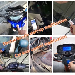 Mobile phone NFC fingerprint relay electric lock control panel IC 13.56mhz dual channel relay module car door modification