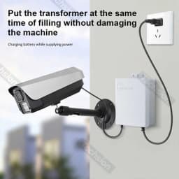 Outdoor UPS Surveillance Power Supply Without Battery, 12V2A CCTV Waterproof Adapter, IP Camera Power Failure Renewal System