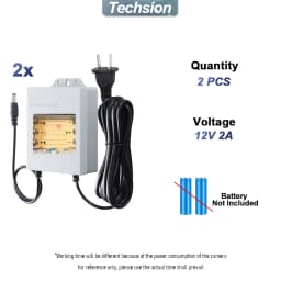 Outdoor UPS Surveillance Power Supply Without Battery, 12V2A CCTV Waterproof Adapter, IP Camera Power Failure Renewal System