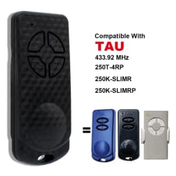 TAU 250K-SLIM RP Garage Remote Control for TAU 250T-4RP 250K-SLIM 433.92MHz Rolling Code Gate Door Opener 2/4 Buttons Keys