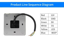 No Relay Anti copy Rfid keypad Card reader Wiegand 26/34 Output Reader For Access Control System Board Anti duplication
