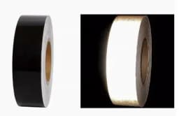 Black Reflective Sticker Tape, High Brightness Collision Warning, Waterproof