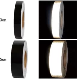 Black Reflective Sticker Tape, High Brightness Collision Warning, Waterproof