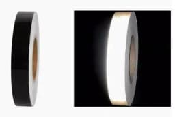Black Reflective Sticker Tape, High Brightness Collision Warning, Waterproof
