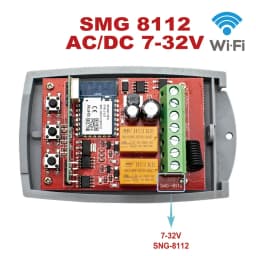 Tuya Universal Smart Wifi Receiver 2CH 12V 24V 220V Garage Door Remote Control Opener Controller 433/433.92 Mhz Transmittern