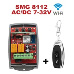 Tuya Universal Smart Wifi Receiver 2CH 12V 24V 220V Garage Door Remote Control Opener Controller 433/433.92 Mhz Transmittern