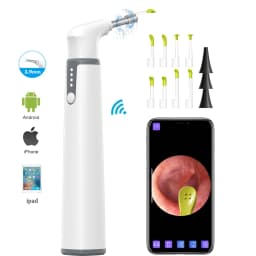 Wifi Otoscope Ear Camera 3.9mm 1080P HD Ear Scope with 6 LED Lights for Kids and Adults Support Android and iPhone