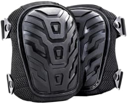 Professional Knee Pads for Work with Secure Double Straps & Regulable Clips Would Industrial Heavy Duty Tactical Gardening