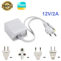AC 100-240V Input DC 12V 2A Output Power Supply EU/AU/UK/US Plug Power Adapter Charger For CCTV Security Ip/AHD/Analog Camera