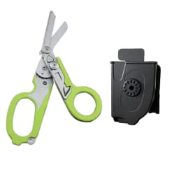 6 In1 Foldable Medical Emergency Response Scissor Shear First Aid Kit Scissors Tactical Plier Outdoor Survival EDC Tool Gear
