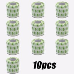 Printed Self Elastic Adhesive Athletic Tape Wraps 2.5cm Sports Colorful Bandage for Tattooing Finger Joint Knee Pet