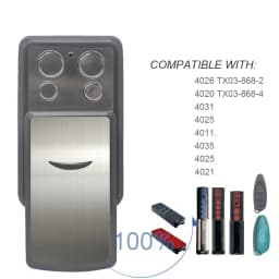 Scimagic-RC HENDERSON Comaptible With SOMMER 4031 4020 4026 TX-03-868-4 868.8MHz Remote Control Garage Door Openerc