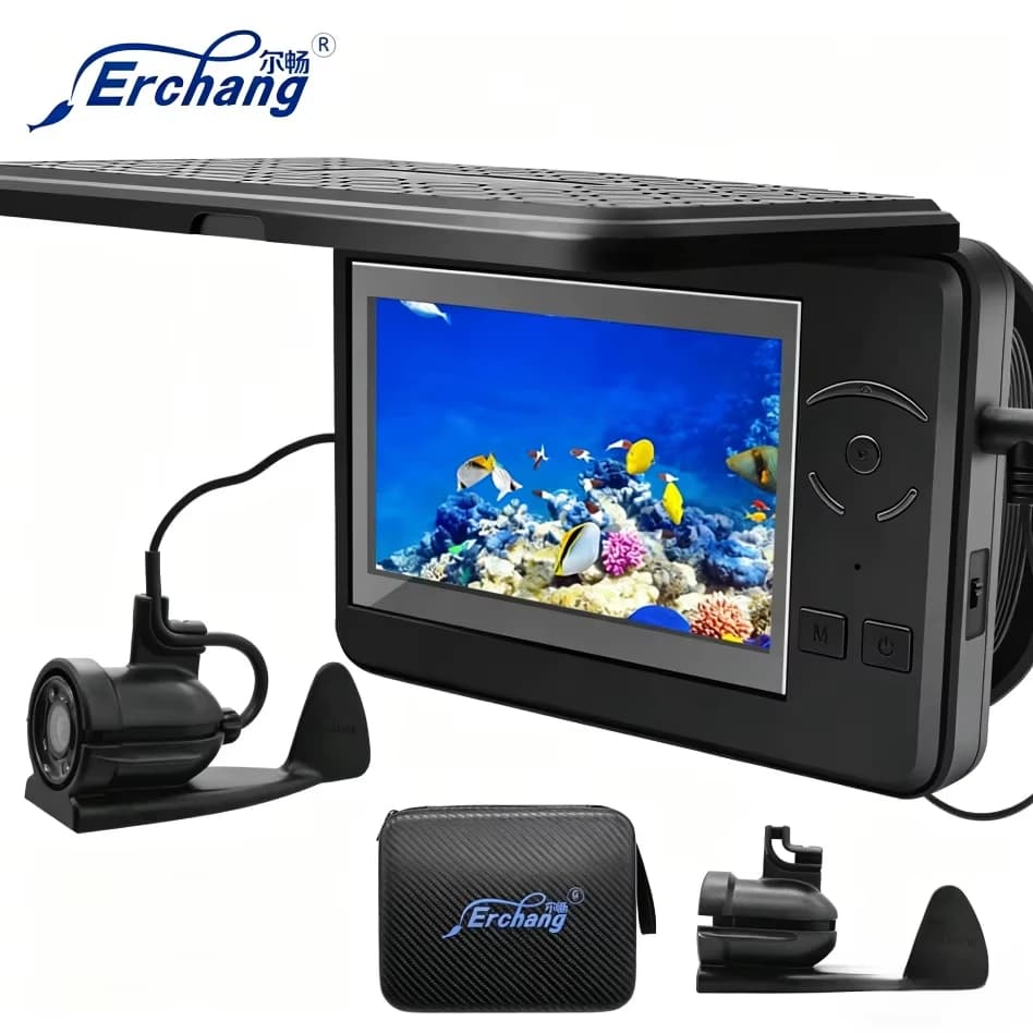 Erchang F431B Underwater Fishing Camera With 4x Digital Zoom 4.3 Inch 4000mAh 15m Infrared Winter Fisherman Camera For Fishing