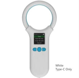 W91A Animal RFID Reader 134.2Khz/125Khz Pet FDX-B EMID Adjustable Sound Brightness USB Dog Cat Horse Handheld Microchip Scanner