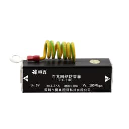 100M Single Network Lightning Protection Device RJ45 Surge Protector 1CH Thunder Preventer For CCTV IP POE Cameras