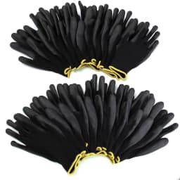 12 Pairs of Protective Work Gloves Wear-Resistant Non-Slip Anti-Static Gardening and Woodworking Machinery Safety Work Gloves