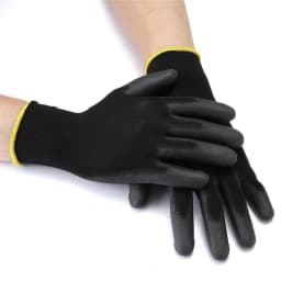 12 Pairs of Protective Work Gloves Wear-Resistant Non-Slip Anti-Static Gardening and Woodworking Machinery Safety Work Gloves