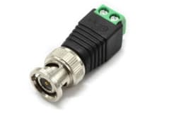 10pcs Male Metal BNC Connector with DC Connector Plug Screw Terminal UTP Video Balun for CCTV Surveillance Camera CCTV system