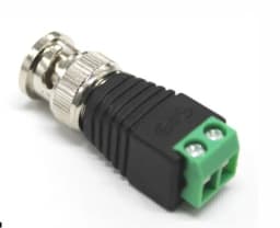 10pcs Male Metal BNC Connector with DC Connector Plug Screw Terminal UTP Video Balun for CCTV Surveillance Camera CCTV system