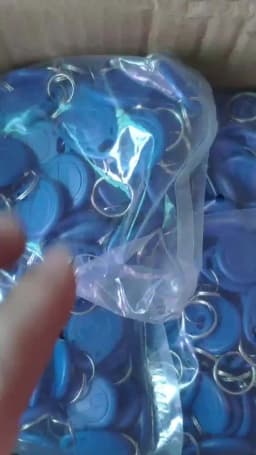 100pcs 125KHz RFID Key Fob Proximity RFID Tag Card Keyfob Access Control Smart Card Keychain ID only reade