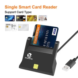 Zoweetek ZW-12026-3 EMV USB 2.0 ISO 7816 ID IC Smart Card Reader for Computer