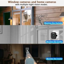 2K Window Camera 5GHz WiFi Indoor Cameras For Home Security Color Night Vision Motion Detection 24/7 Recording Quick Install