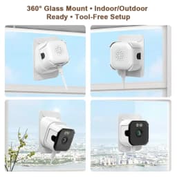 2K Window Camera 5GHz WiFi Indoor Cameras For Home Security Color Night Vision Motion Detection 24/7 Recording Quick Install