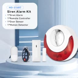 Meian Focus 110dB Siren Alarm, Home Security Alarm System, 433MHz Wireless Sirena Alarm for Home, Smart Life Security Protection