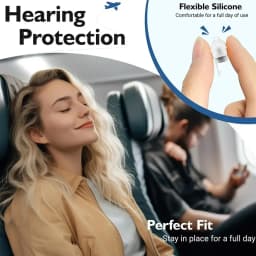 Reusable High Fidelity Concert Silicone Ear Plugs for Noise Cancelling Musicians Motorcycles Sleeping Work, Study, Swim
