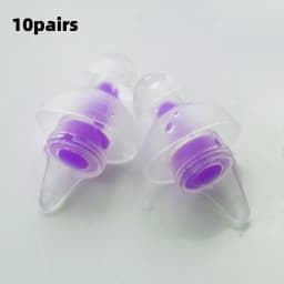 Reusable High Fidelity Concert Silicone Ear Plugs for Noise Cancelling Musicians Motorcycles Sleeping Work, Study, Swim